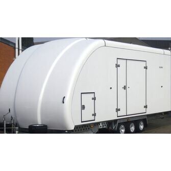 Woodford RL 7000 - Lukket trailer - 3.500 kg - Bred model - 3 aksler